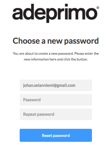 Choose password