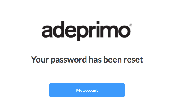 Choose password broken link
